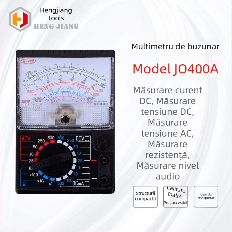 Multimetru analog portabil cu indicator mecanic, înaltă precizie MF411 pentru electricieni profesioniști