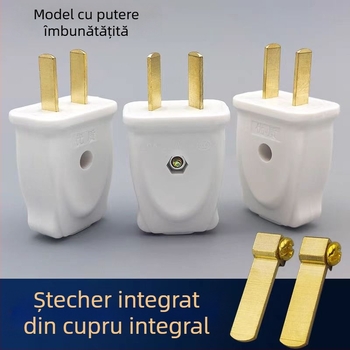 Conector de alimentare din cupru pur, 10A, înaltă putere, 2 sau 3 pini, 16A, siguranță