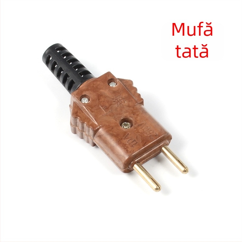 Conector Bakelit pentru alimentare iluminat de scenă, 10A, nucleu de cupru, conectori docking masculin și feminin