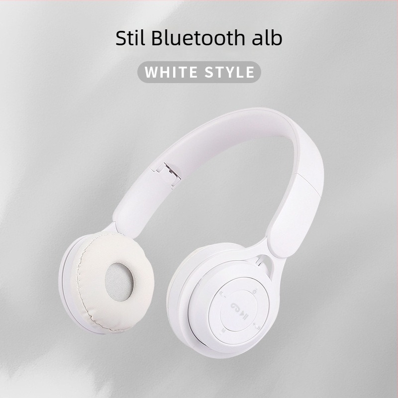 Y08 Căști wireless portabile, pliabile, cu bas puternic