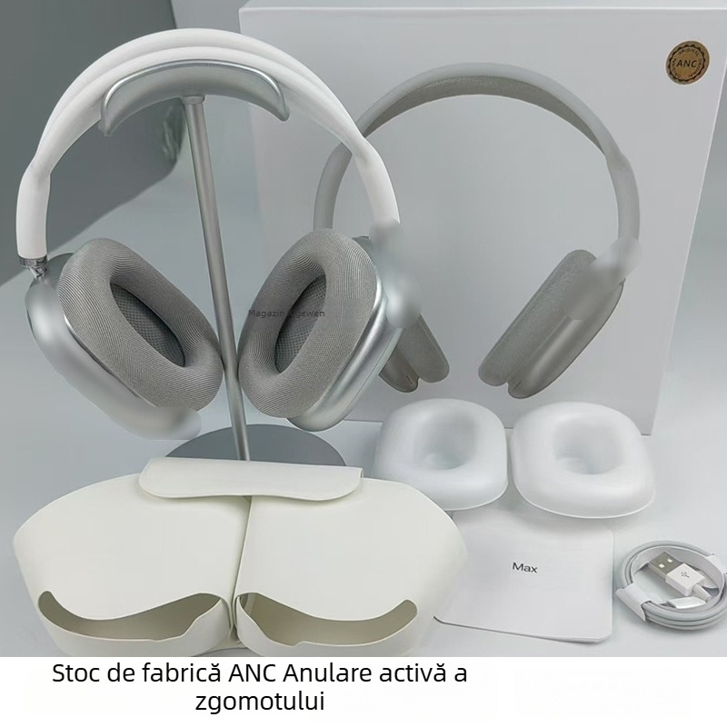 Căști supraaurale P9A+ ANC Bluetooth cu bureți magnetici pop-up, wireless, autonomie a bateriei lungă