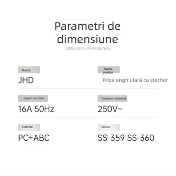 Conector IEC C19/C20 în unghi, priză pentru PDU în camera serverelor