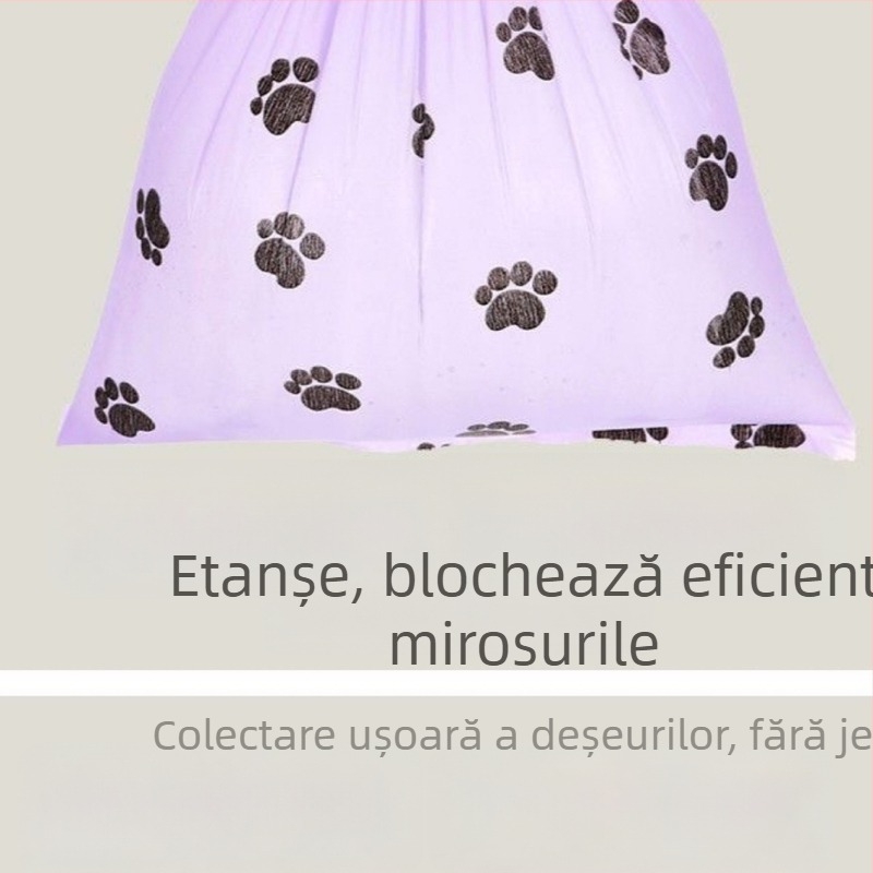 Saci biodegradabili pentru deșeurile de animale de companie, sacoșe groase portabile pentru fecalele câinilor, EPI bio-deșeuri