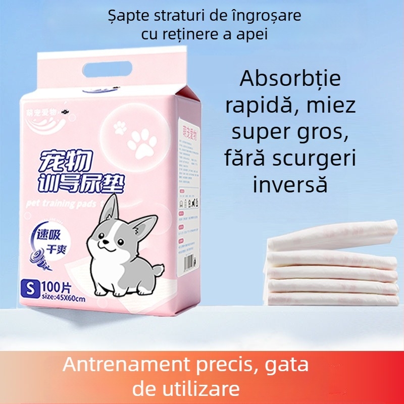 Covorașe pentru urină pentru animale de companie, groase, cu deodorizant, de unică folosință, absorbante pentru câini