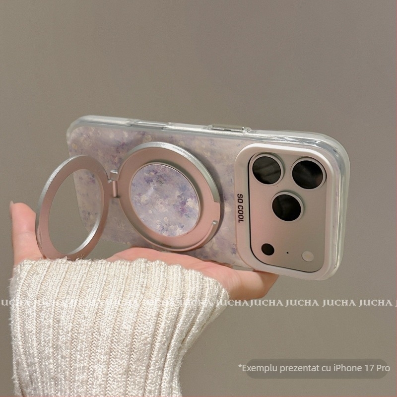 Husă pentru Vivo X300/X200 Pro cu design proaspăt minimalist și flori gradient în stil pictură în ulei