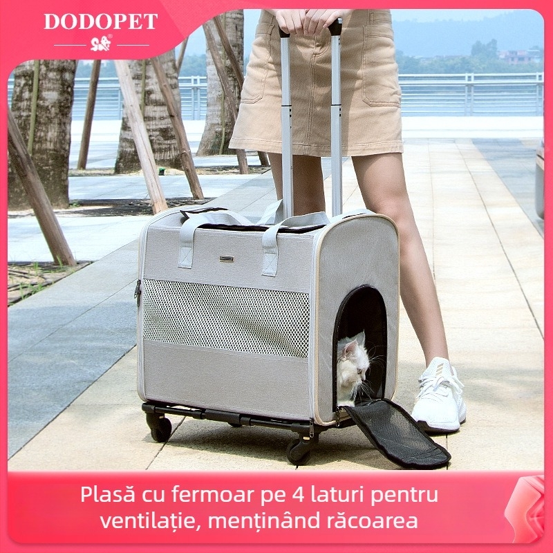 Dodopet Geantă de călătorie pentru animale — Transporter pliabil pentru pisică și carrier pentru câine montat în mașină