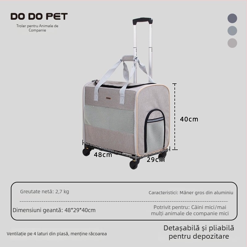 Dodopet Geantă de călătorie pentru animale — Transporter pliabil pentru pisică și carrier pentru câine montat în mașină