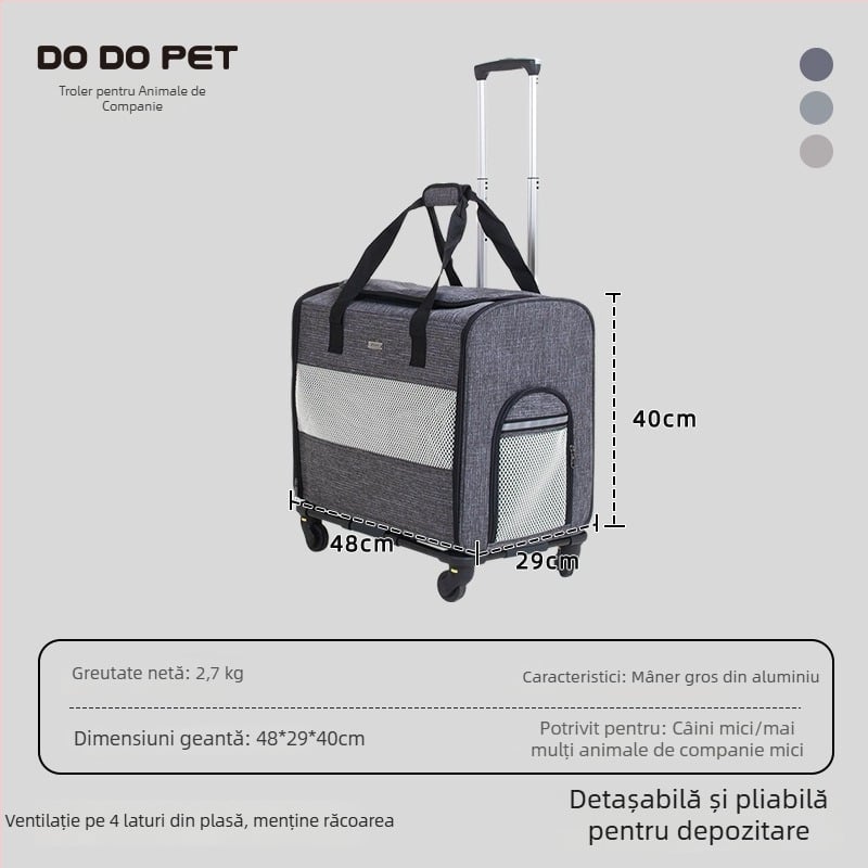 Dodopet Geantă de călătorie pentru animale — Transporter pliabil pentru pisică și carrier pentru câine montat în mașină