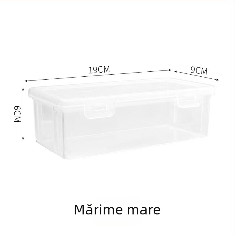 Cutie transparentă pentru creioane, organizator pentru pixuri și markere, cu capacitate mare