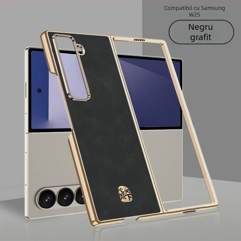 Carcasă pentru Samsung W25 SM-W9025, capac flip rabatabil, stil chinezesc, textură din piele de înaltă calitate