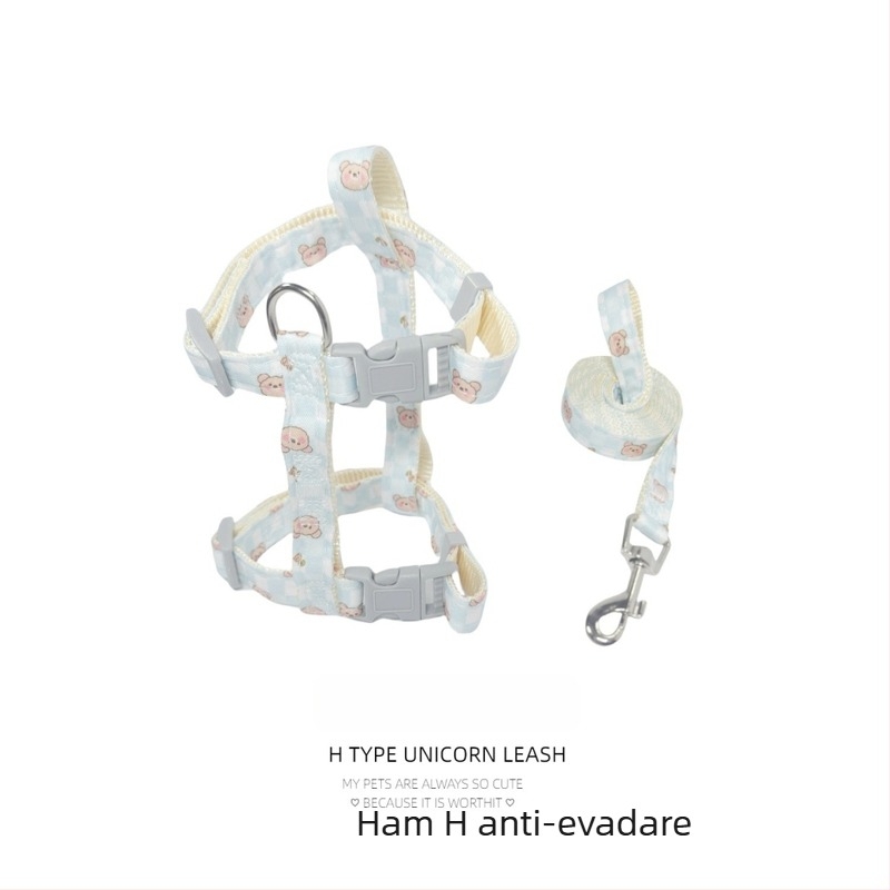Lesă de pisică cu ham anti-evadare pentru plimbări