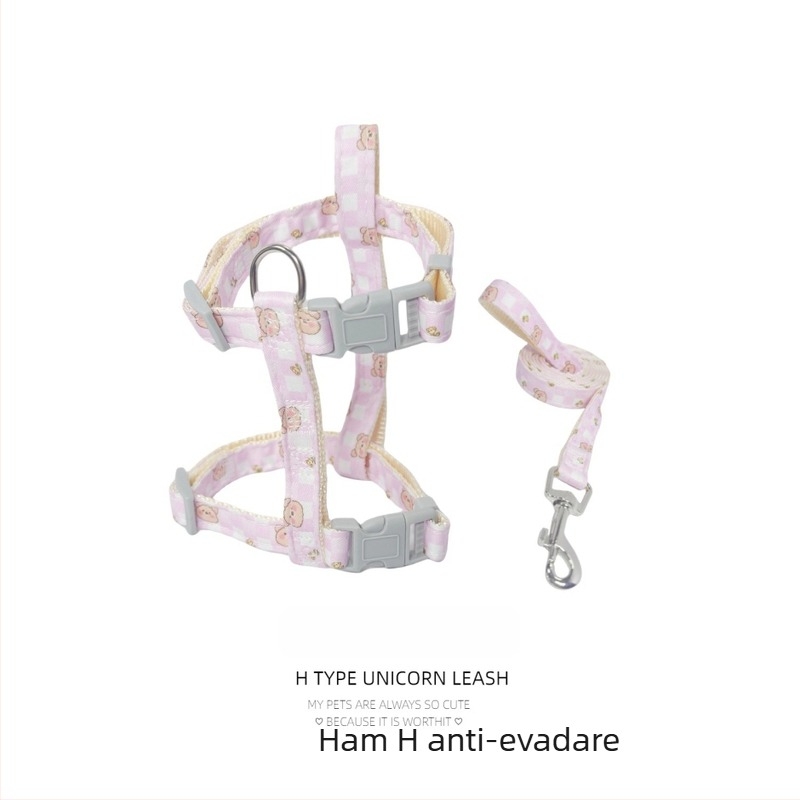 Lesă de pisică cu ham anti-evadare pentru plimbări