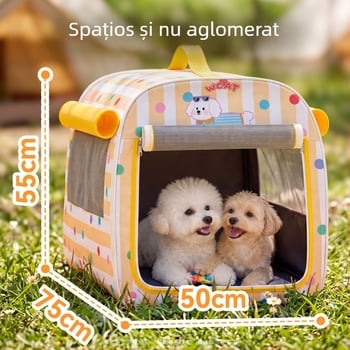 Geantă de călătorie pentru animale pentru mașină, transportor pliabil pentru câini și pisici, scaun de siguranță portabil, pat auto pentru câini și pisici mici