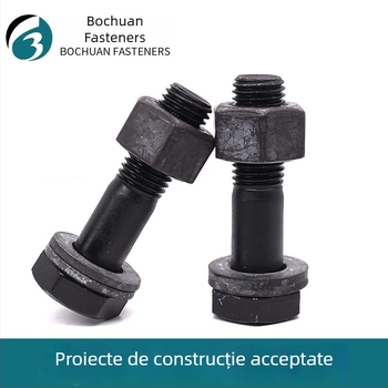 Șurub GB1228 pentru structuri din oțel, cap hex mare, înaltă rezistență, clasa 10.9
