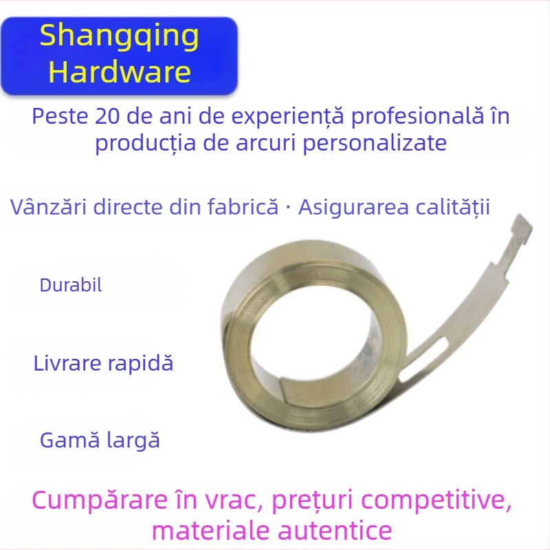 Arcuri extensibile cu mecanism de ceas, arcuri spiralate de precizie și bandă metrică retractabilă netedă pentru uși, ferestre, mobilier și jucării