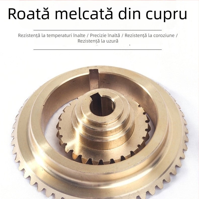 Roată melc personalizată, ne-standard, pentru transmisii mecanice de înaltă precizie, din cupru, pentru autoturisme