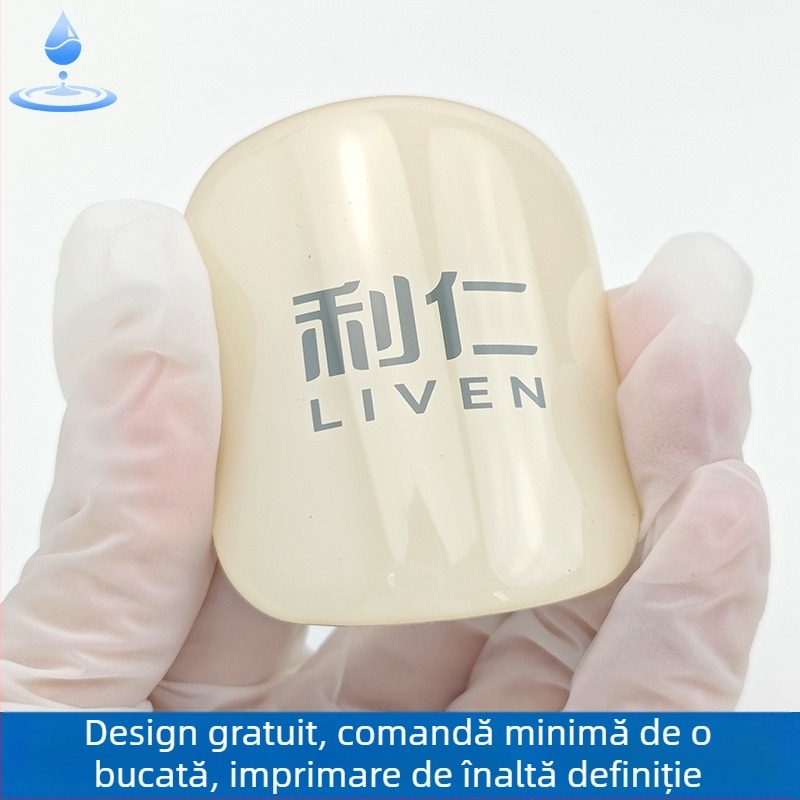 Etichetă transparentă din rășină epoxidică pentru medicamente, semnal verde, logo de farmacie personalizat, autocolant cu ștampilare la cald
