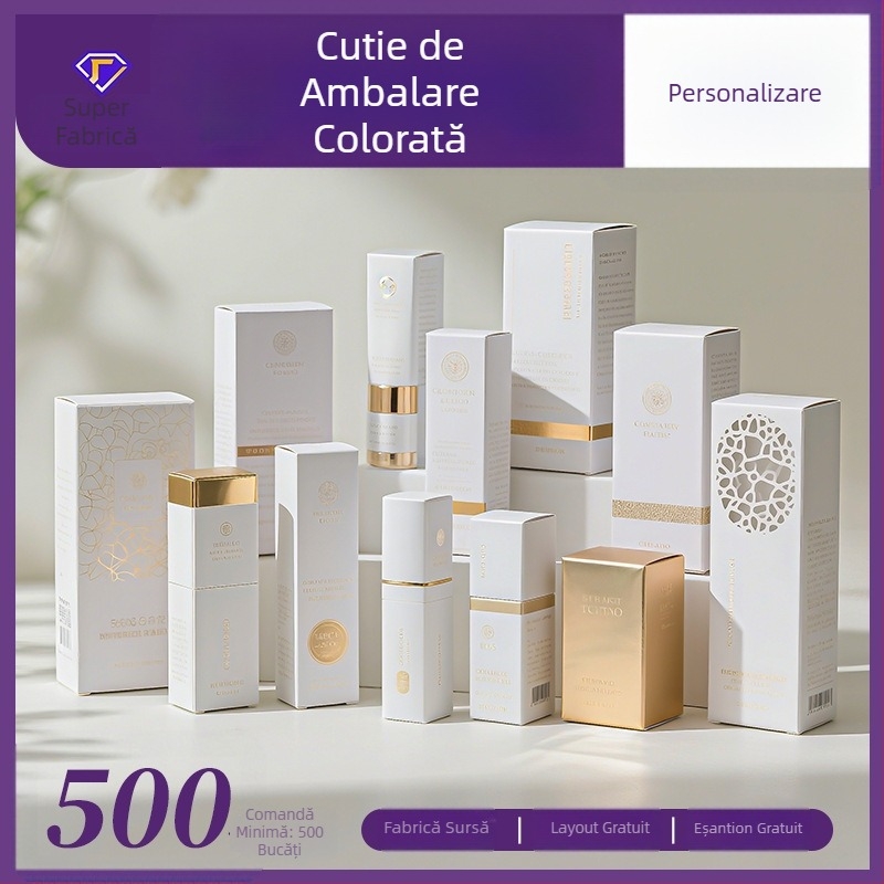 Cutie colorată personalizată pentru cosmetice, ambalaj digital 3C, cutie pliabilă cu imprimare a siglei