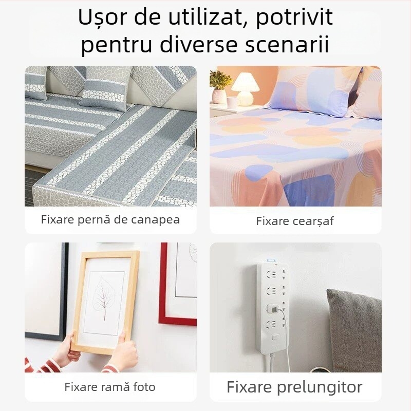 DIY placă din fetru cu Velcro pentru artă cu mărgele — depozitare decorativă și fixare cu bază adezivă, fără găuri