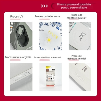 Cutie de ambalaj cosmetic personalizată, cu fereastră, carton alb, imprimare laminată, logo