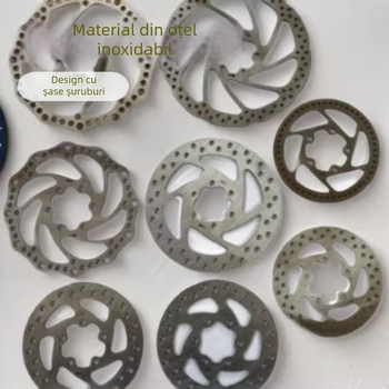 Discul de frână de 110mm pentru bicicletă și trotină, rotor cu șase găuri, cu șuruburi, 2 buc.