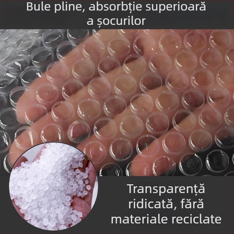 Rolă de folie cu bule groasă, bule medii, protecție la șocuri pentru ambalare