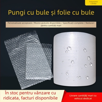 Film cu bule din dublu strat, protecție la șocuri, hârtie cu spumă impermeabilă, rolă de bule din plastic
