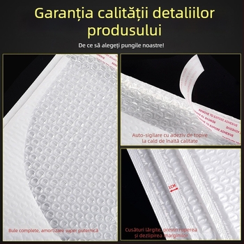Saculețe cu bule din folie perlata pentru ambalare — stil plic, burete gros, autoadezive, rezistente la șocuri și presiune, ambalaje en-gros