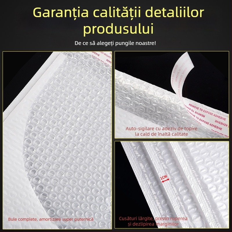Saculețe cu bule din folie perlata pentru ambalare — stil plic, burete gros, autoadezive, rezistente la șocuri și presiune, ambalaje en-gros