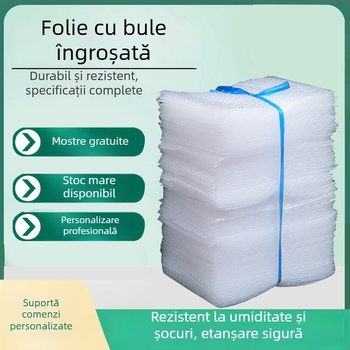 Pungă cu bule groasă, antișoc, transparentă, material nou