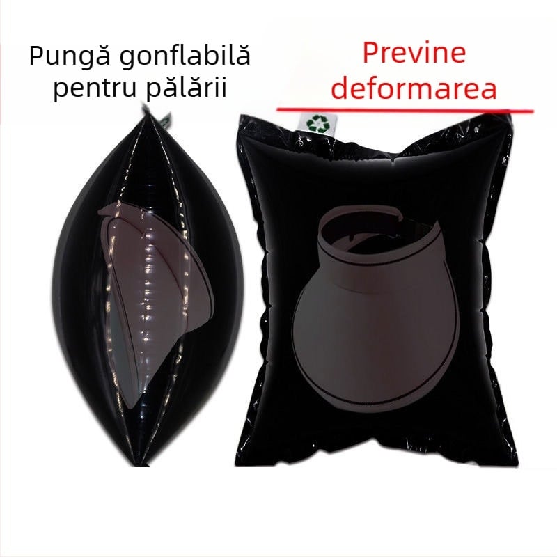 Plic cu bule negre pentru pălării, protecție anti-comprimare, pernă gonflabilă pentru expediere