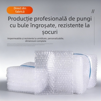 Pungă cu bule 15×20 cm, transparentă, groasă, antișoc, impermeabilă, dimensiune mică