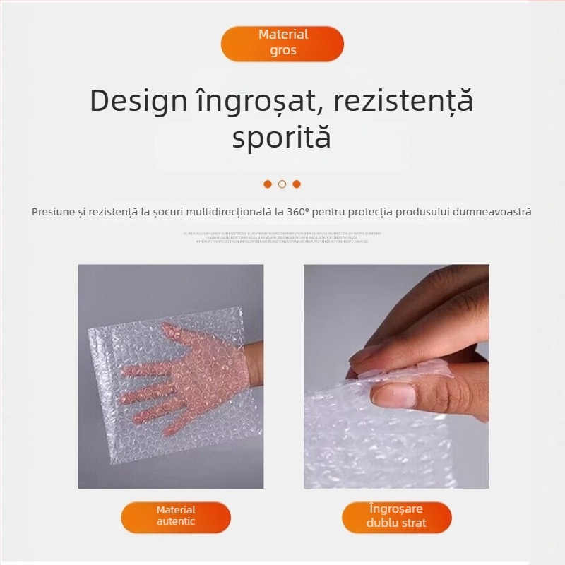 Pungă cu bule 15×20 cm, transparentă, groasă, antișoc, impermeabilă, dimensiune mică