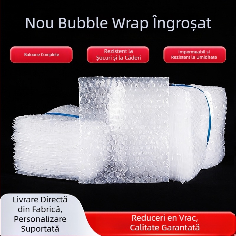 Pungă cu bule 15×20 cm, transparentă, groasă, antișoc, impermeabilă, dimensiune mică