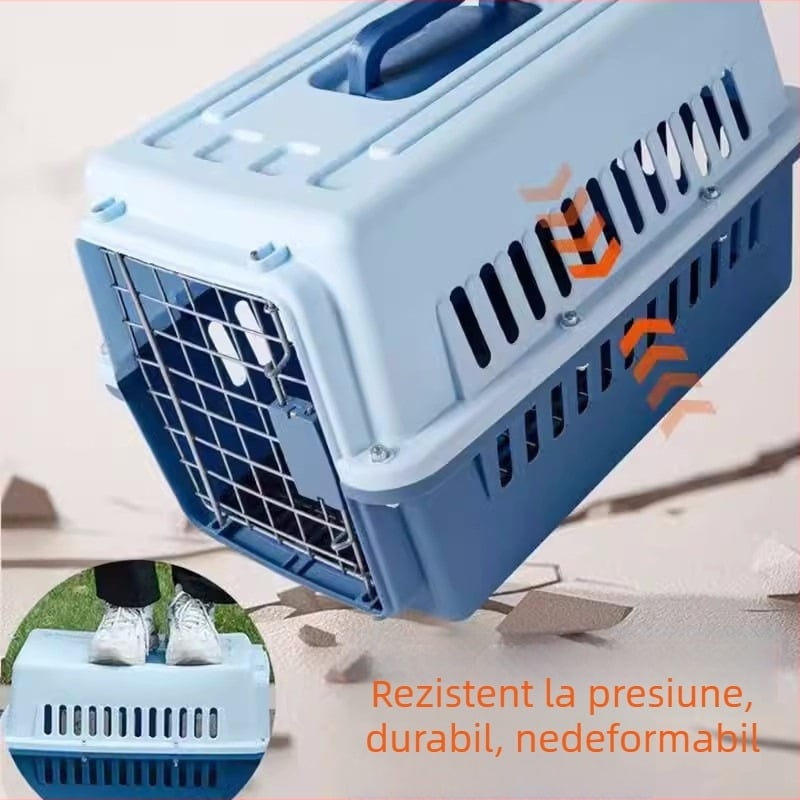 Cușcă de transport portabilă pentru pisici și câini
