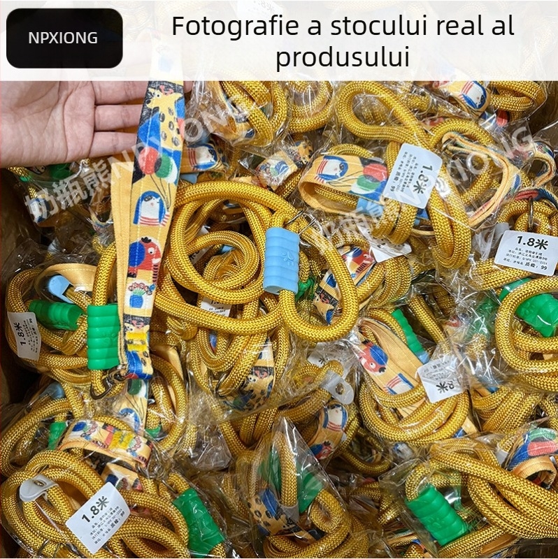 Lesă pentru câini P-Chain P-Rope, de la mic la mare, snur de plimbare rezistent la rupere