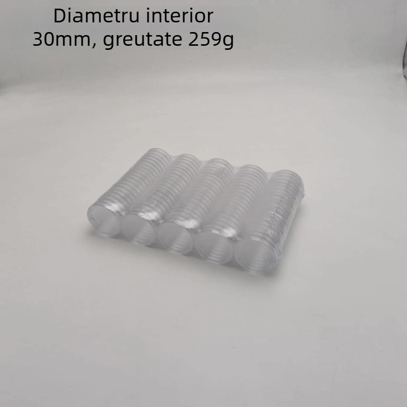 Cutie rotundă transparentă din plastic, cu diametrul de 30 mm, pentru moneda comemorativă a operei din Beijing; cutie pentru moneda de 5 yuani și protecție pentru monede cu caractere – cutie de colecție