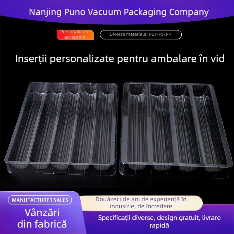 Caseta blister transparenta pentru componente ale tevi ondulate (PET/PS/PP)