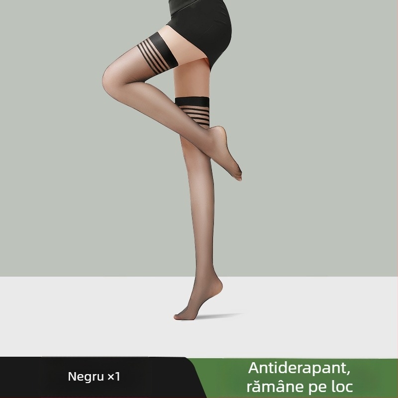 Șosete până la coapsă pentru femei, culoare pielii, transparente și sexy, alungesc picioarele, rezistente la agățare, durabile, antiderapante, ultra-subțiri, pentru primăvară-vară