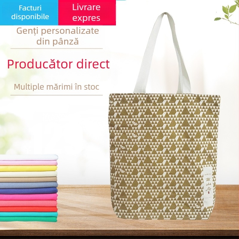 Geantă din pânză ecologică pentru maraton, personalizabilă