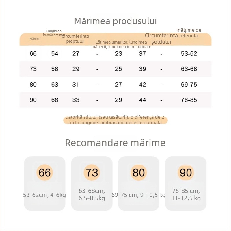 Salopetă de toamnă din bumbac pentru fetițe, imprimeu cu fluture, 0–80 cm, mâneci lungi, pulover