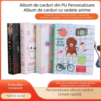 Album PU personalizat pentru carduri cu vedete din anime, album foto Polaroid, album de stocare pentru carduri pentru festivaluri de muzică