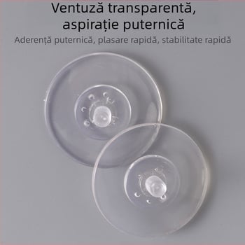 Cârlig de bucătărie cu ventuză, montat pe perete, fără găuri, fără urme