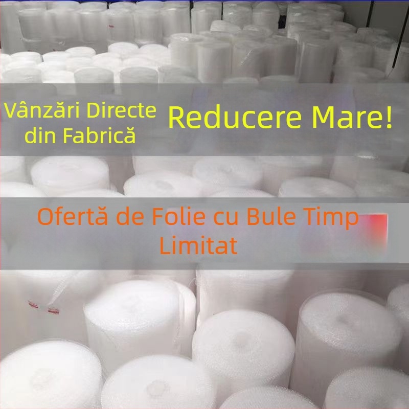 Role de folie cu bule pentru ambalare, folie amortizoare cu bule, lățime 30 cm, lungime 40 m