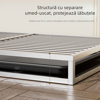 Toaletă pentru câini din oțel inoxidabil cu sistem de clătire automată pentru câini mici, medii și mari