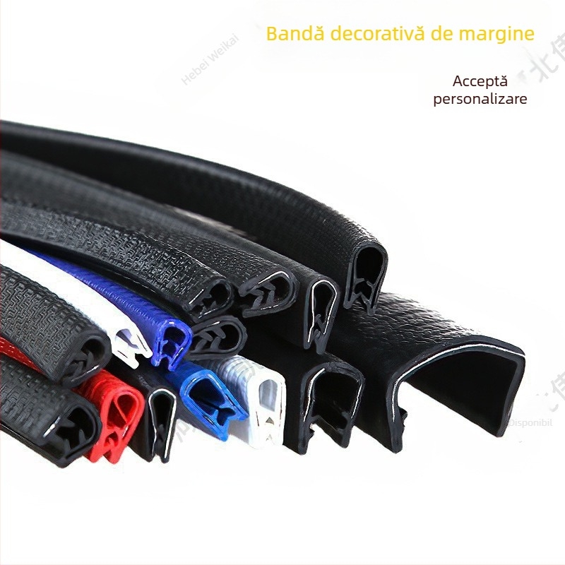 Bandă de margine în formă de U pentru protecția panourilor auto, utilajelor, foi metalice și sticlă