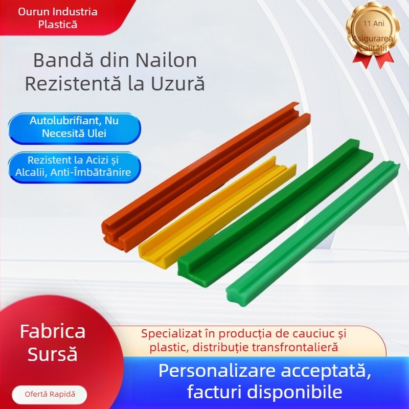 Suluri din nylon pentru benzi transportoare, benzi anti-coliziune personalizabile, garnituri din polietilenă fără ungere