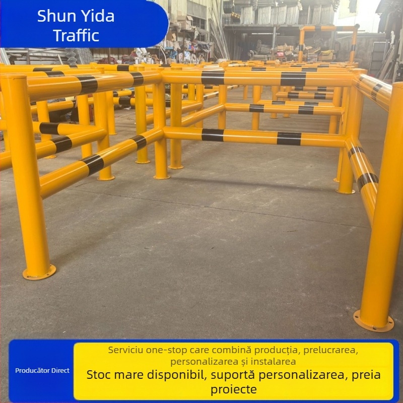 Bară de protecție anti-coliziune pentru hidrant, țeavă de oțel îngroșată, în formă de L și în formă de T pentru colțuri