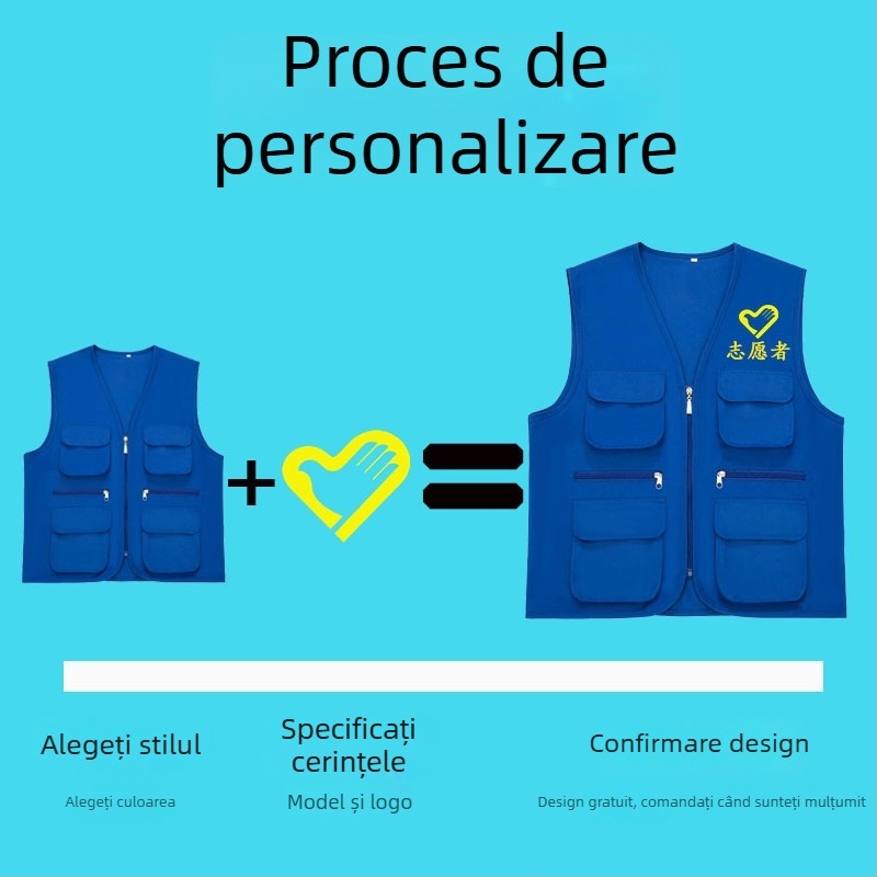 Vesta publicitară cu mai multe buzunare, vestă regizor personalizată, îmbrăcăminte de pescuit în aer liber cu logo imprimat, îmbrăcăminte de lucru pentru voluntari