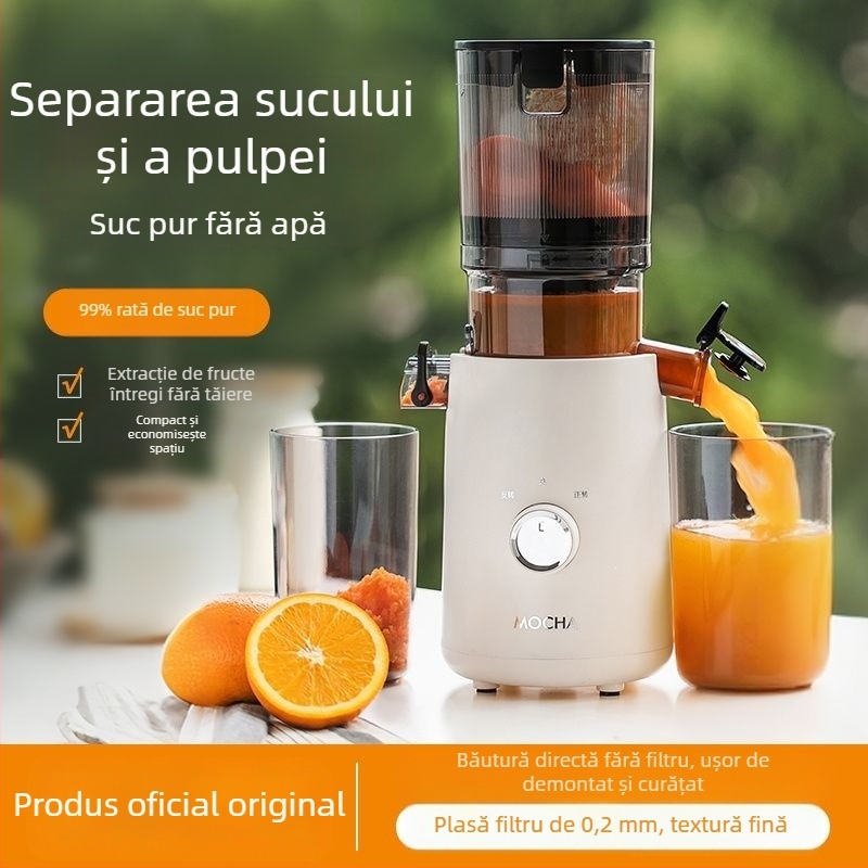 Storcător casnic cu separare a pulpei, complet automat, pentru sucuri din fructe și legume